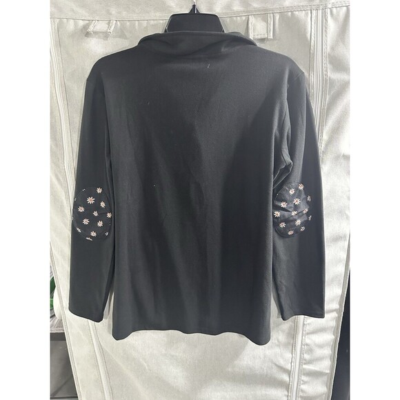 Simply Southern Daisy Patchwork 1/4 Button Long Sleeve Pullover Collar  Jacket S - Picture 7 of 7